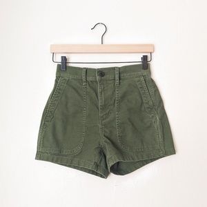 Madewell Perfect Vintage Military Short in Palm Tree